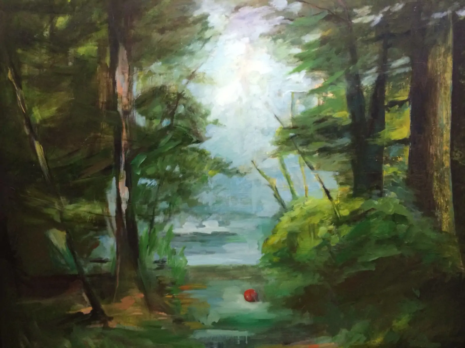 The forest, oil on canvas,