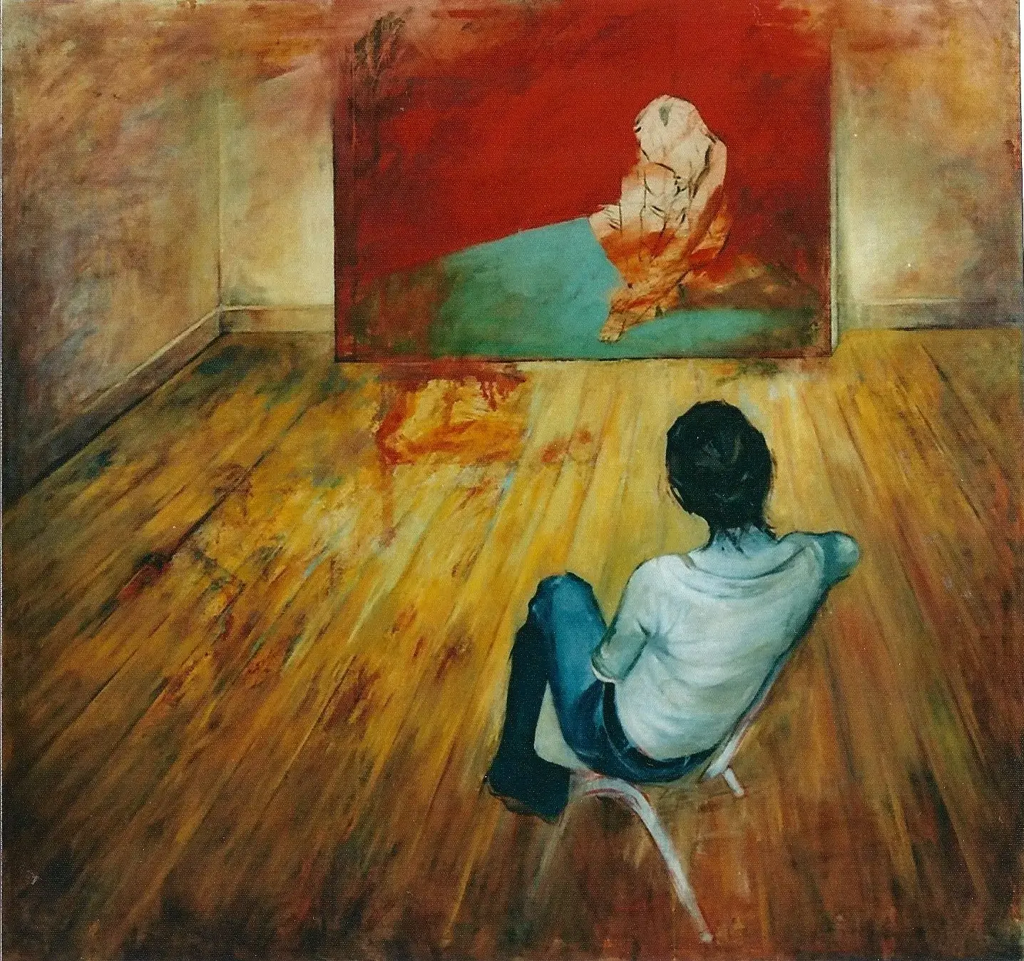 Conversation, 2004, Oil on canvas181x191cm