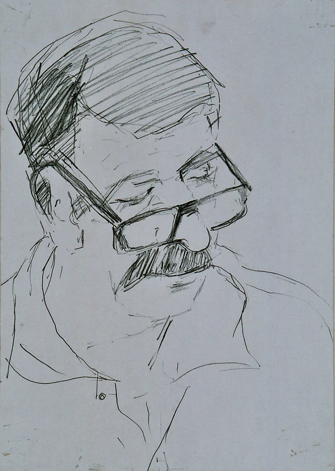 My dad 2004, Charcoal on paper, 30x40 cm